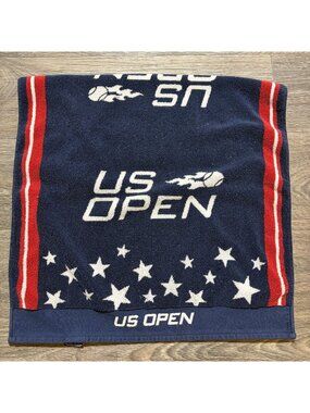 Tennis US Open Official Licensed Navy 23x34 Cotton Towel Stars Stripes Design